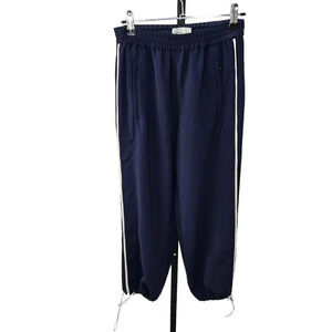 Aritzia Babaton 1-01 Tear Away Pants Toggle Cinch  Bottom Size XS Navy